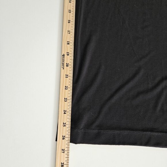 Norma Kamali Jumpsuit Women L / 40 Black Dolman LS Wrap Front Tie Waist Wide Leg - Picture 7 of 16